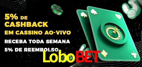 Promoções do cassino ao Vivo Lobobet